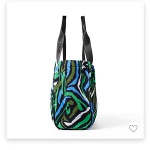 Disco zebra green tote bag dvf target
